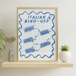 Coffee Shop Poster Italian Bind-off (virtual product, download only)